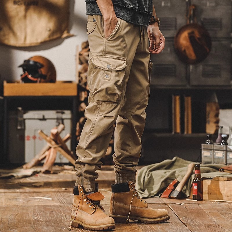 American Style Retro Thickened Work Pants Men's Autumn and Winter 2025 New Style Outdoor Tactical Casual Pants with Zipper