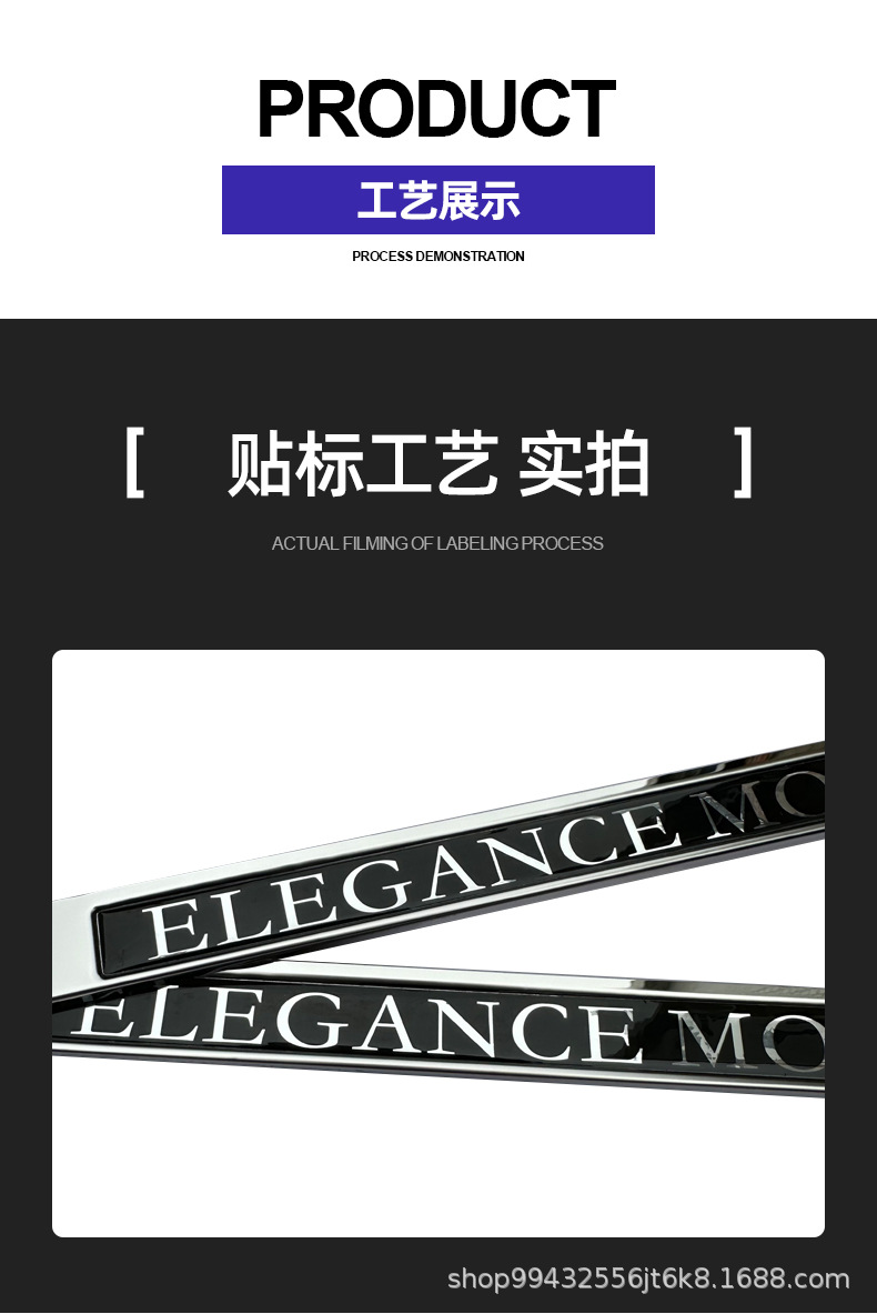 Cross-border wholesale of new specification license plate holders in black and silver, anti-fall stainless steel license plate holders for Cameroon