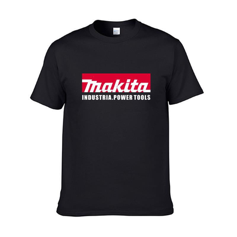 Long-Term European and American New Makita Industria.Power Tools Men's Short-Sleeved T-Shirt Short-Sleeved