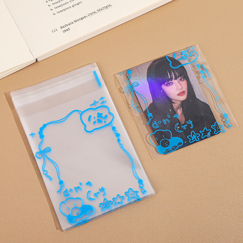 파란색 테두리(50매 팩) 8*10+3