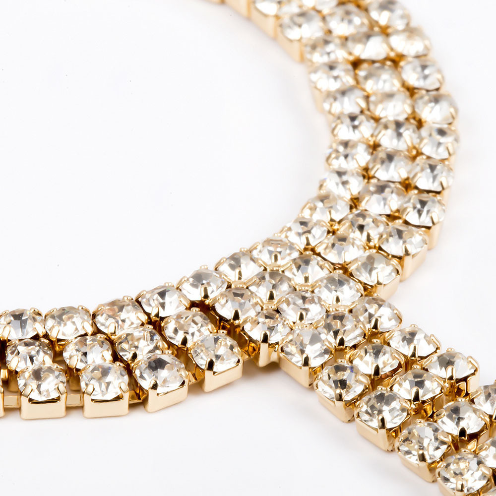 Cross-border rhinestone caliente dedo tobillo verano diamante incrustado multi-fila empep cadena playa todos los partidos accesorios tobillos