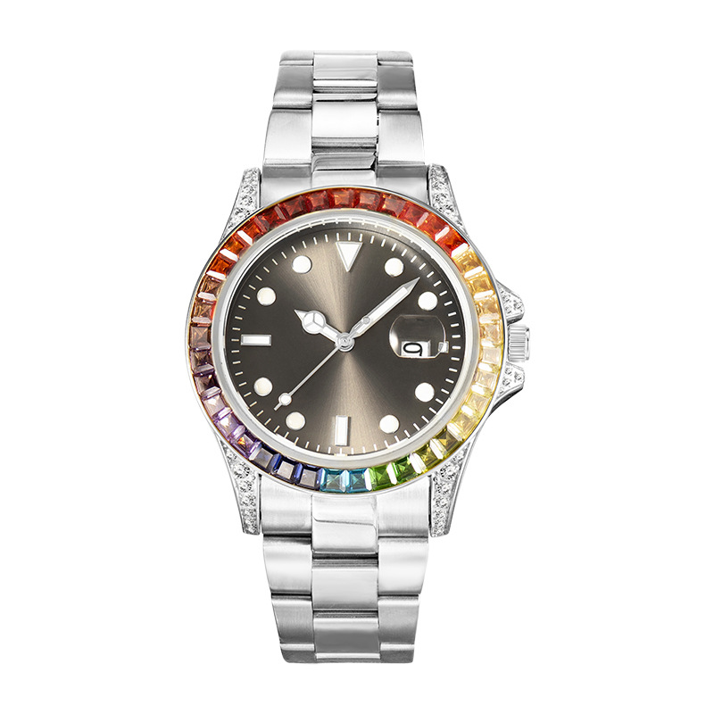 150g Weight Tempered Glass Mirror Material Stainless Steel Strap Material Watch Classification Pointer Display Type Folding Buckle Buckle Style Round Dial Shape Holiday, Street Occasion Quartz Movement Solid Color Pattern Men's Gender Business Style Business Solid Color Folding Buckle Quartz Watch Men's Watches 4