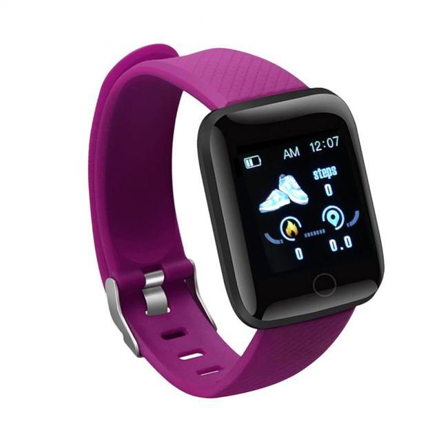 Reloj inteligente D18S con monitoreo de ritmo cardíaco y sueño, compatible con Bluetooth
