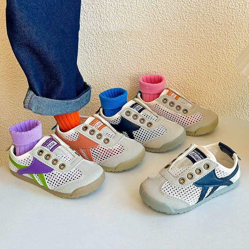 Детская сетчатая обувь 2025 новый летний стиль мужской и женский детский волк