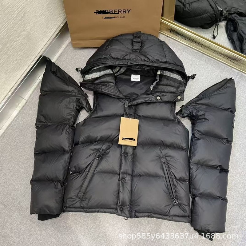 冬季巴家保暖羽绒服连帽外套轻奢休闲可拆卸洋气情侣同款夹克潮服|undefined