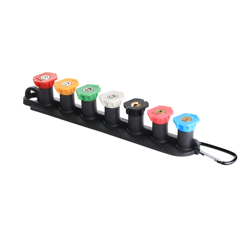 Nuevo Amazon 5 color 7 color con base de bloqueo de alta presión boquilla de acero inoxidable máquina lavadora pistola de agua