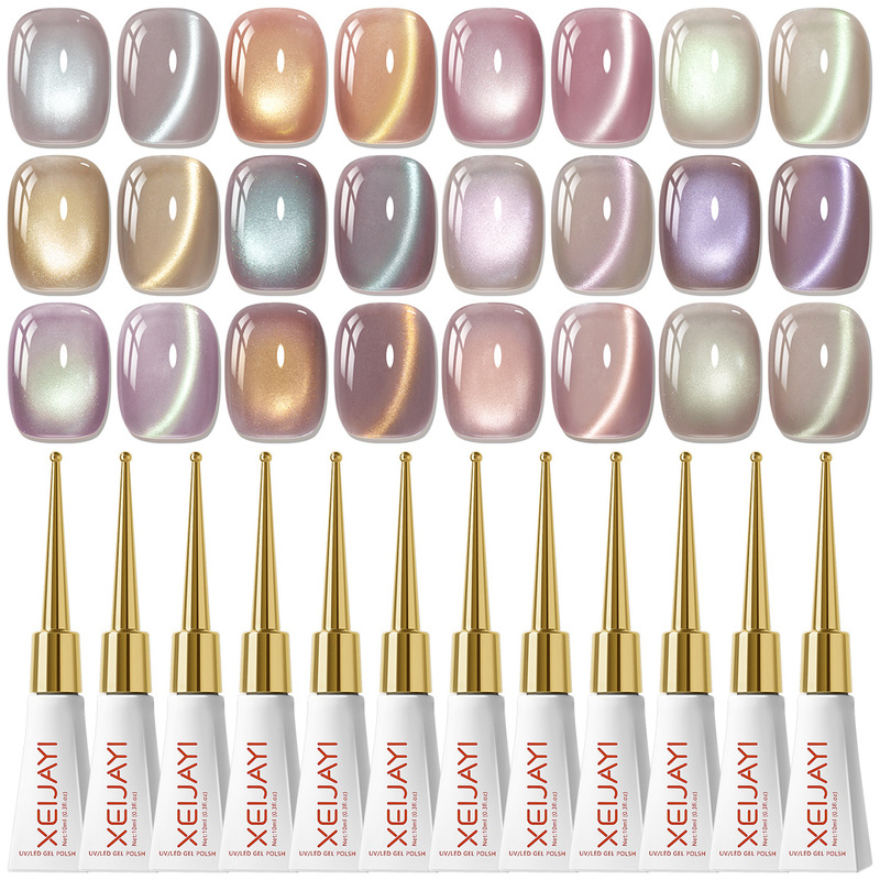 Scepter Bottle Fairy Cat Eye 12 Colors 2026 New Sparkling Cat Eye Gel Nail Polish