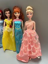 外贸直供迪士尼风格长发公主搪胶玩偶多关节可动婴幼儿童玩具娃娃