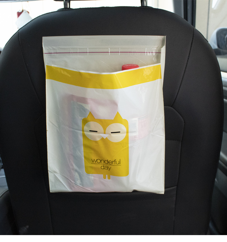 Car Trash Bag Paste Type Car Storage Bag Home Car Dual-Use Disposable