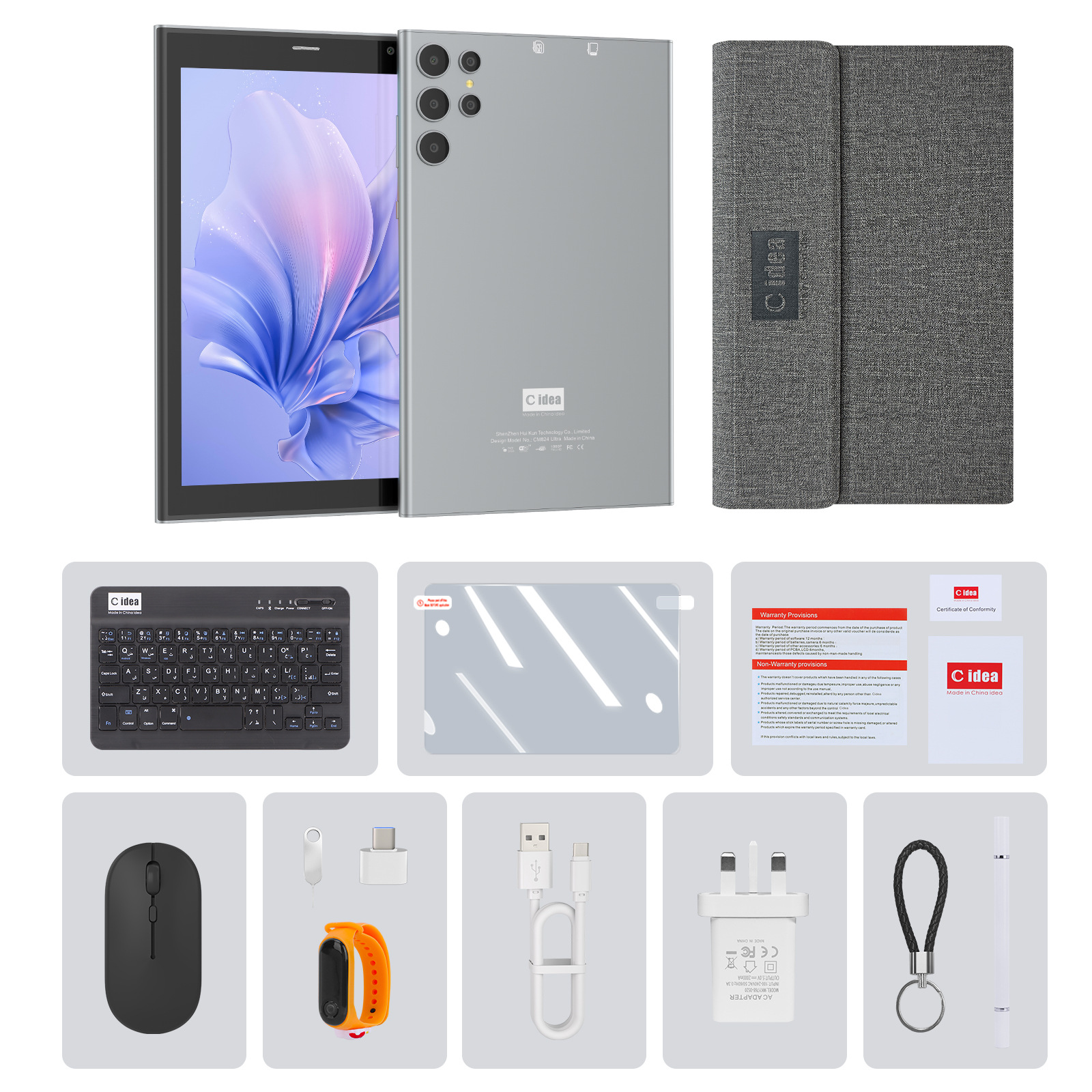 C Idea Cross-Border New 8inch Tablet Computer with 4g Call Wifi Function Ultra-Thin Factory Direct Sale