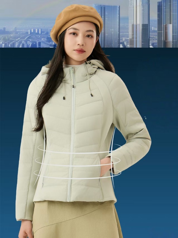 lulu同款连帽羽绒服女秋冬保暖锁温外套高品质时尚羽绒服户外修身|undefined
