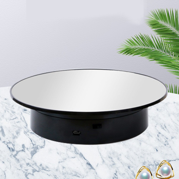 批發旋轉展示台電動轉盤飾品展示直播旋轉模特自動跨境拍攝底座