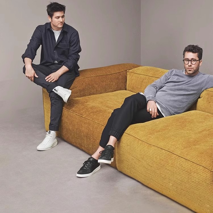 Nuevo sofá de tela de velcro retro Meilad simple sofá de doble línea recta sofá de lavado