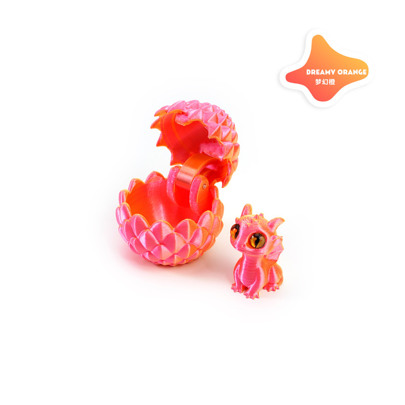 3Dプリント開閉ドラゴンエッグセット、かわいいペットドラゴンオーナメント、手作りギフト、組み立てられたカラフルな装飾、クリエイティブでトレンディなおもちゃ|undefined