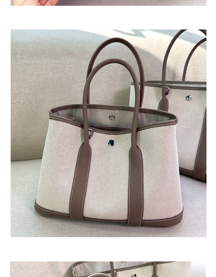 2024 neue kopf schicht rindsleder garten leinwand große kapazität Tongle freizeit handtasche schulter umhängetasche_voghion.com