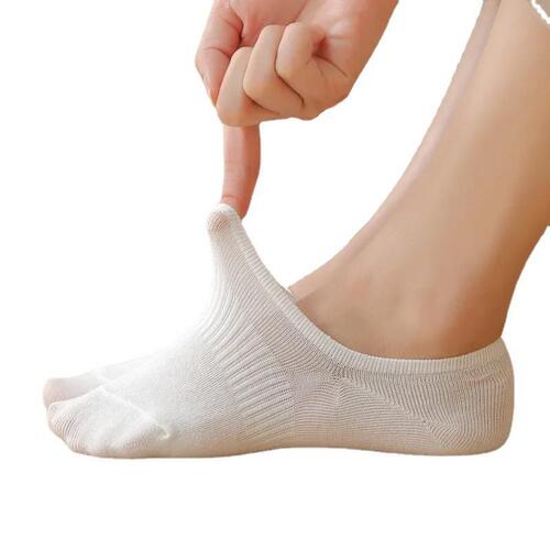 Socks for women summer solid color shallow socks invisible non-slip silicone women's socks spring and autumn tide absorbent sweat-proof and deodorant boat socks for women