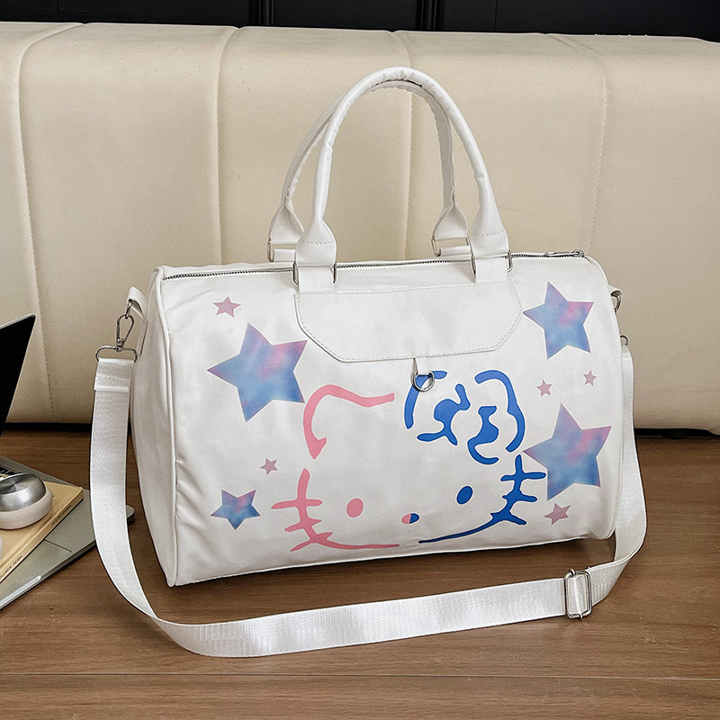Cross-Border Portable Travel Bag for Women, New Cute Ketty Cat Large-Capacity Short-Distance Luggage Bag, Sports Fitness Bag for Women Cross-Border Portable Travel Bag for Women, New Cute Ketty Cat Large-Capacity Short-Distance Luggage Bag, Sports Fitness Bag for Women