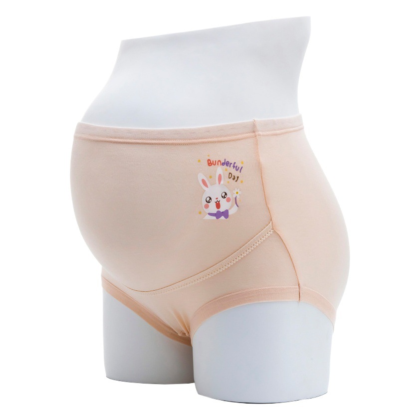 New Printed Abdominal Pregnant Women's Panties Women's High Waist Cotton Crotch Breathable Thin Pregnancy Adjustable Modal