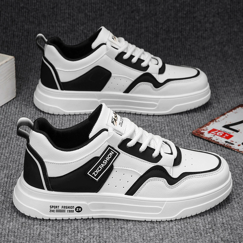 Мужская обувь 2024 Осень и Зима Новый повседневный комфорт Молодежь Мягкая подошва Низкая банда на открытом воздухе Спортивные износостойкие плоские туфли