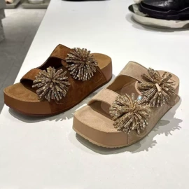 女式时装单鞋;平底拖鞋;厚底拖鞋