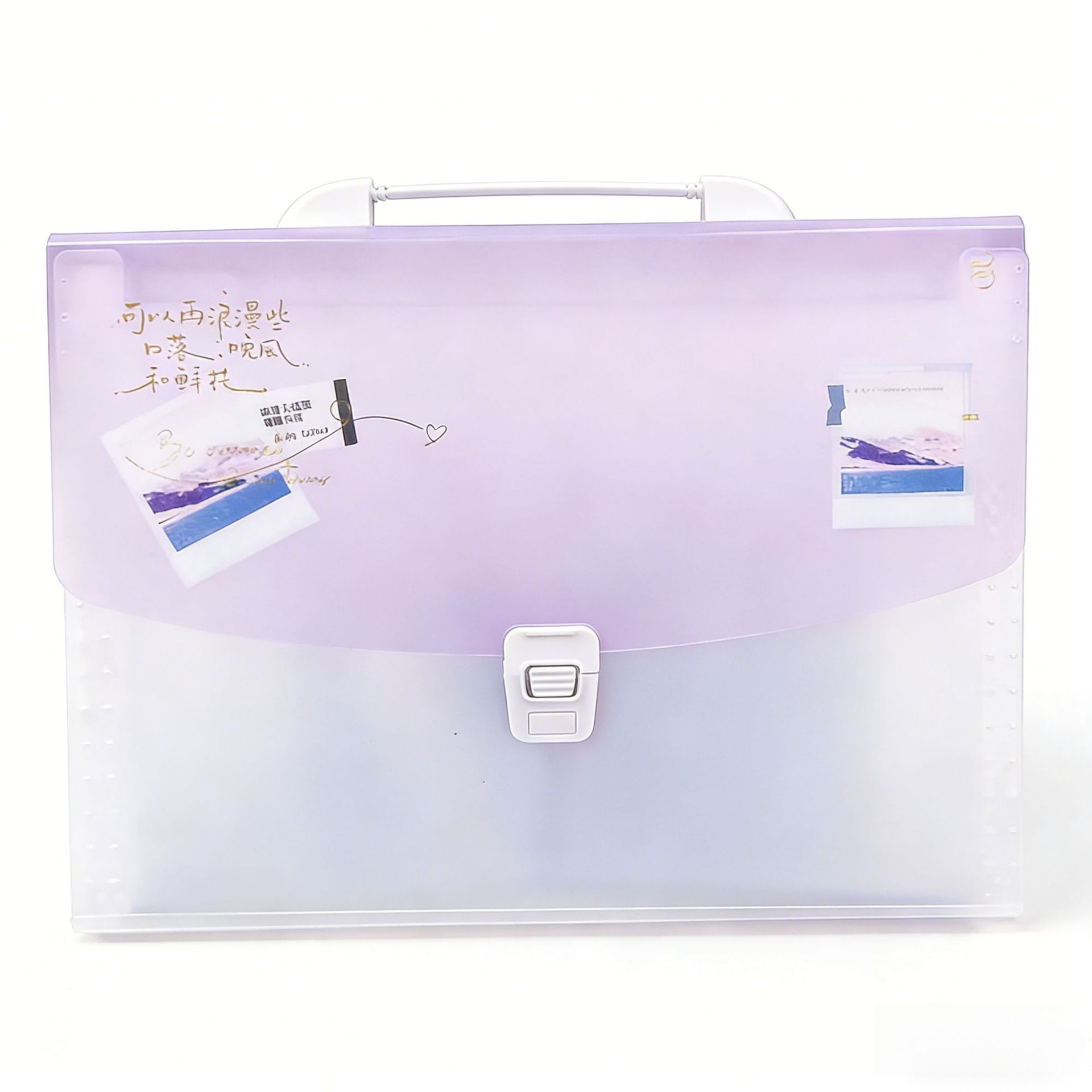 Bolsa de órgano de estudiante de gran capacidad 13 bolsas de papel de prueba impermeable de mano mate de clasificación de datos de trabajo