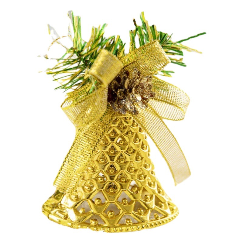 Hong Kong Heng decoración del árbol de Navidad hierro de plástico pegajosa campana colgante conjunto en caja decoración de Navidad accesorios de decoración