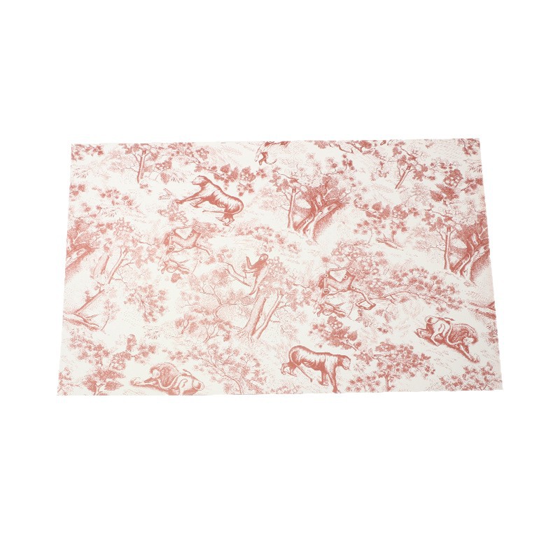 Papel de impresión retro europeo floral ramo de flores papel de embalaje floral rosa floral florista material de embalaje al por mayor