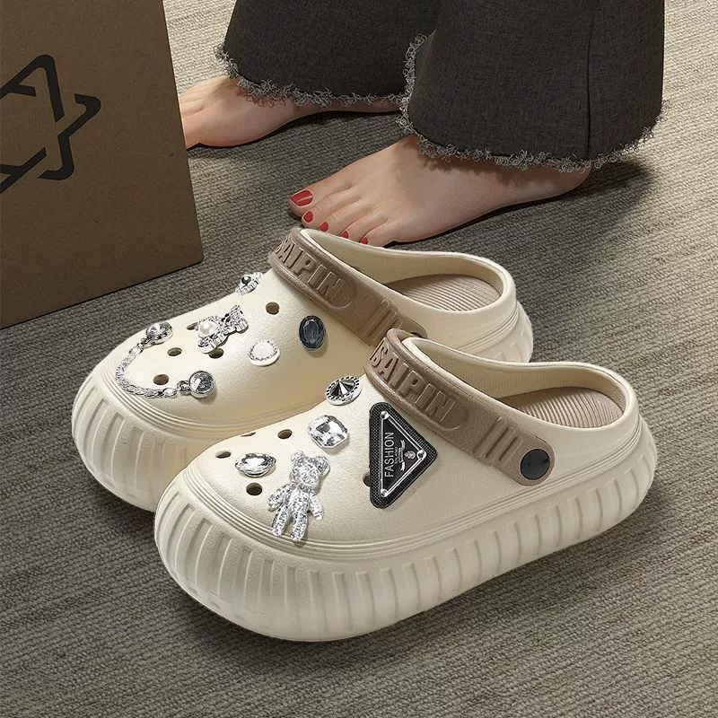 Плоская нижняя пещерная обувь женская одежда летом