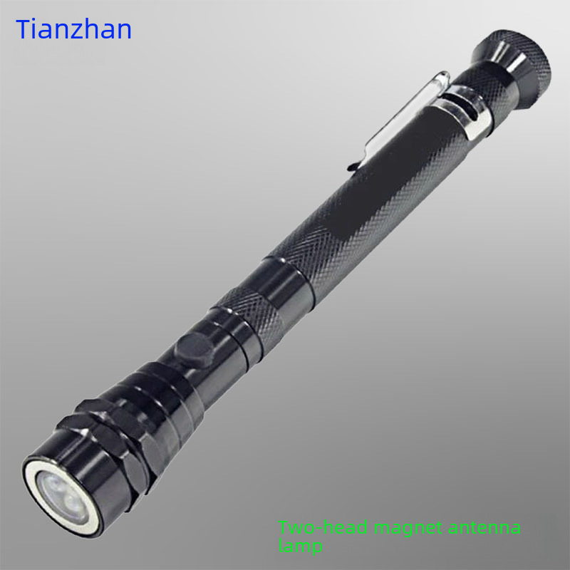 3 LED Magnetic Telescopic Flashlight, Flexible Neck Work Light