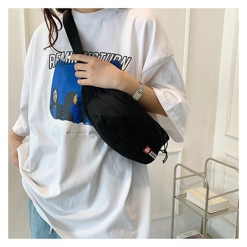 ins trendy brand chest bag men's casual Japanese shoulder bag boys small backpack trend crossbody bag men's new waist bag