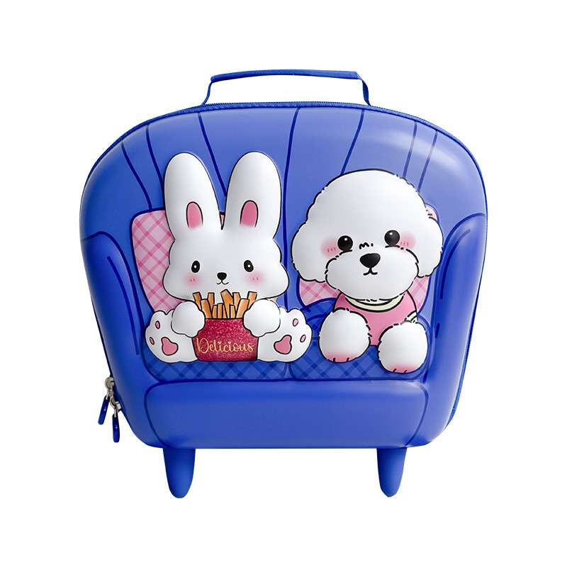 Nueva mochila de cáscara de huevo para niños caricatura lindo pequeño conejo bebé mochila de sofá tridimensional mochila de estudiantes