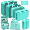 Folding storage bag for traveling, organizer bag, cosmetic bag, clothing, footwear, case bag, set