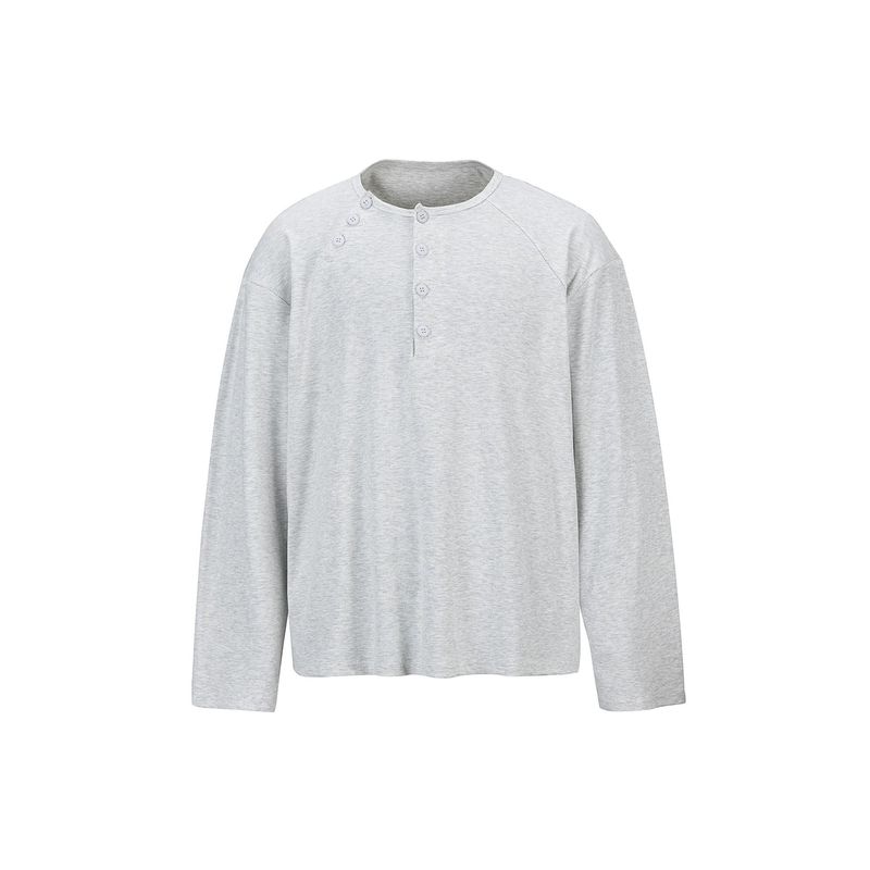 Eon Modish 25秋新作アメリカンレトロシンプルルーズデザイン長袖Tシャツ|undefined