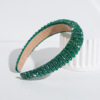 Woven sponge headband handmade with beads, hair accessory for face washing, European style, Korean style, simple and elegant design