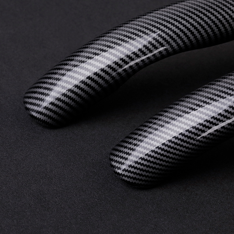 Water transfer carbon fiber pattern steering wheel cover water transfer steering wheel handle cover card cover four seasons universal fit non-slip four seasons