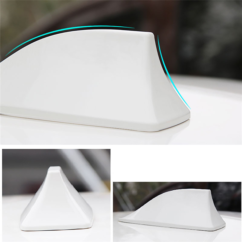Car Decoration Shark Fin Universal Antenna, Radio-Specific Antenna, Car Roof Spoiler Antenna Modification, No Drilling Required