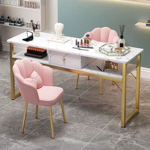 Fashionable Internet Celebrity Nail Table and Chair Set, Simple Special Price Economical Nail Salon Table, Japanese Style Single and Double Nail Tables