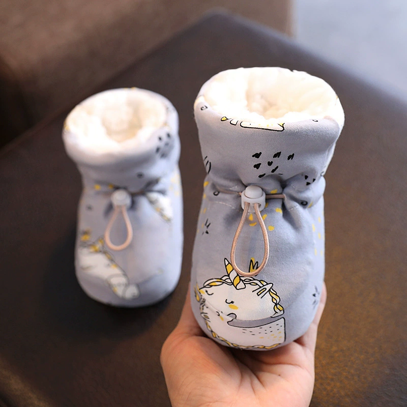 Children's winter keep warm protective lanyard holder for new born, soft sole, 3-12 month