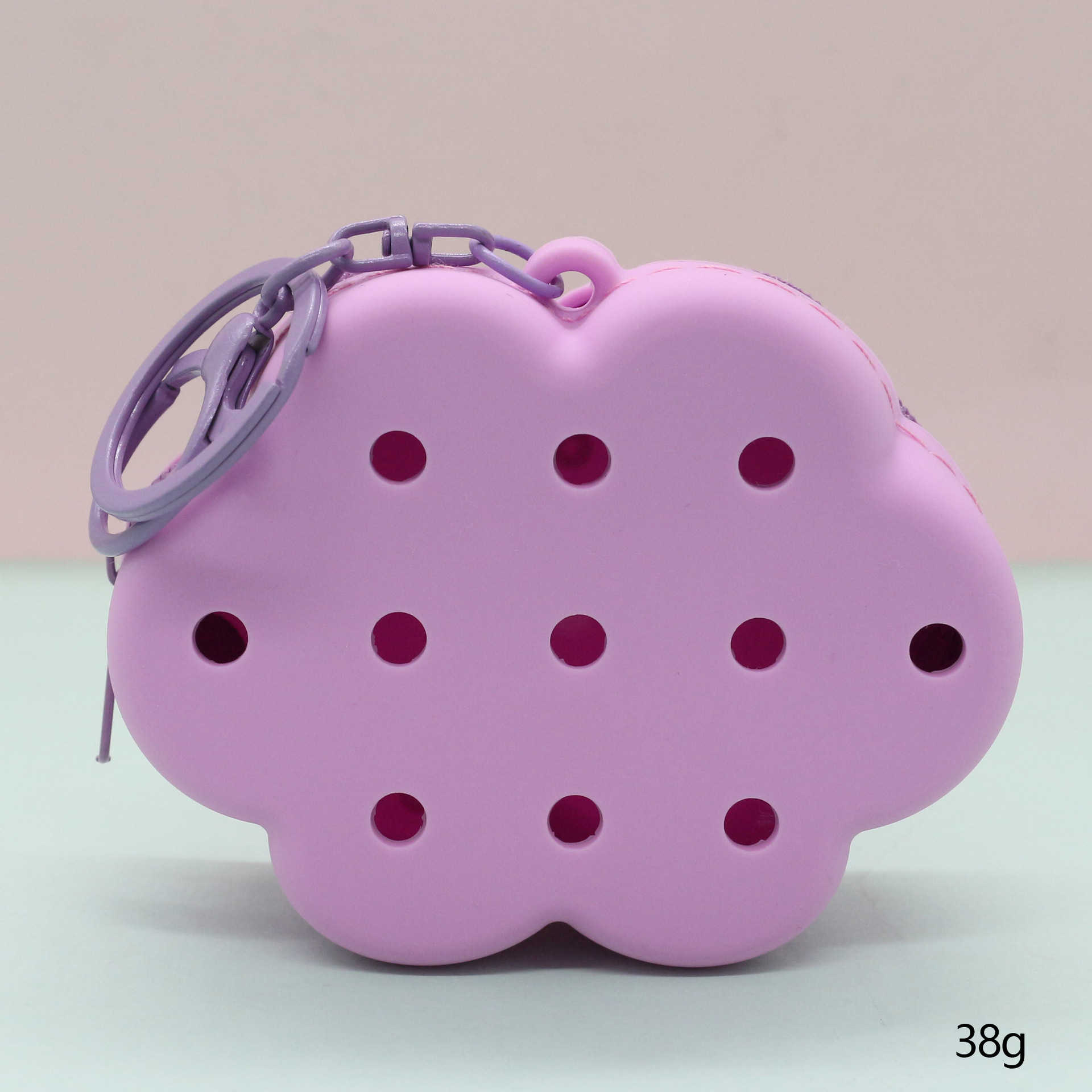 Inventario de dibujos animados de silicona agujero bolsa mini bolso diy bolsa de almacenamiento bolso auriculares llavero colgante regalo