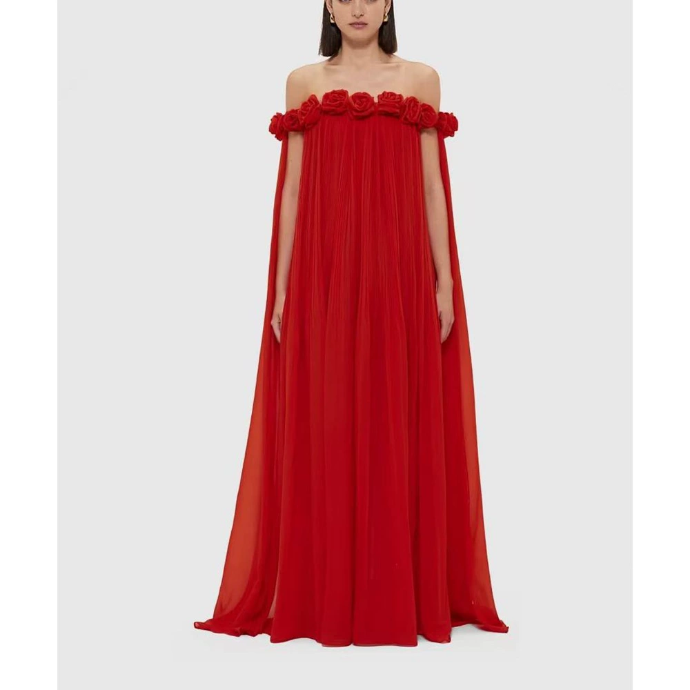 Австралийский бренд прилив европейская и американская мода на плечо сексуальный сладкий и пряный ветер трехмерный цветочный дизайн платье платье