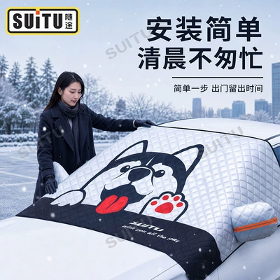 snow cover for front: Car snow shield