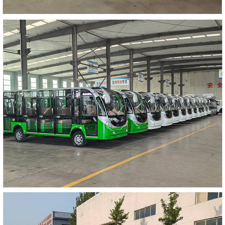 Xinda Road Park Community Factory Winery Electric Shuttle Bus Convertible 11-Seat Scenic Area Tourist Vehicle