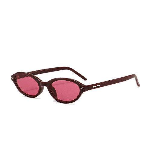 European and American Small-Frame Sunglasses, Oval Sunglasses, Anti-Uv Sunshade, Outdoor Travel, Women's Fashion S25431