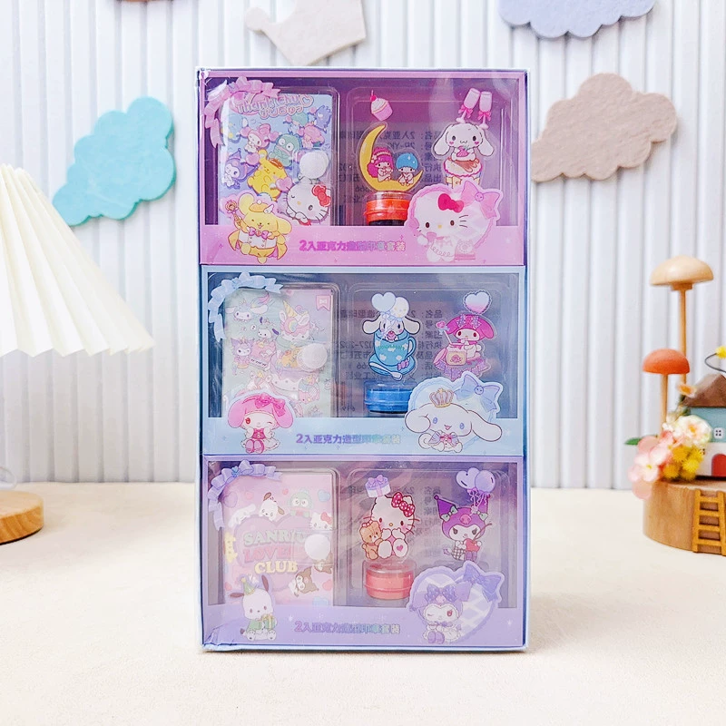 2 в акриловый набор печатей с печатью