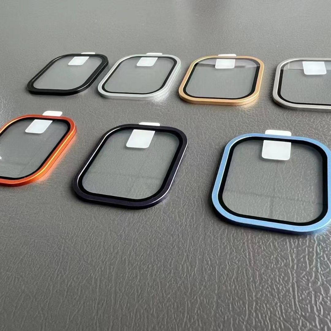 Protector de Pantalla de Vidrio Templado de Alta Definición para Apple Watch Ultra 3, con Marco Metálico Integrado de 2 Piezas, 49 mm
