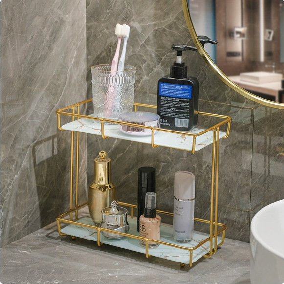 Estante de almacenamiento para baño, lavabo, caja de cosméticos, inodoro, estante de almacenamiento para baño, diseño de estilo nórdico