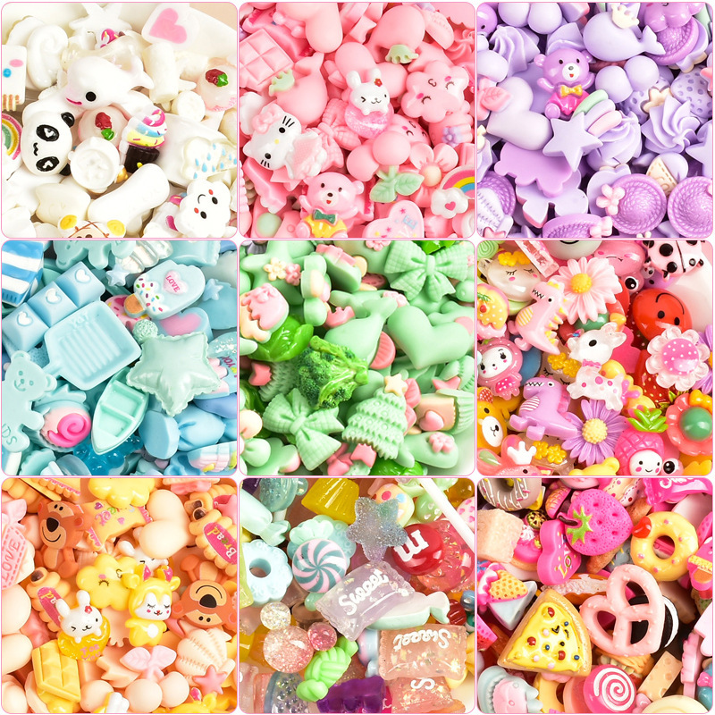 Cream Gel Small Accessories Mobile Phone Shell diy Handmade Material Bag Decorations Cartoon Resin Bag Gel Dropping Filler Cream Gel Small Accessories Mobile Phone Shell diy Handmade Material Bag Decorations Cartoon Resin Bag Gel Dropping Filler