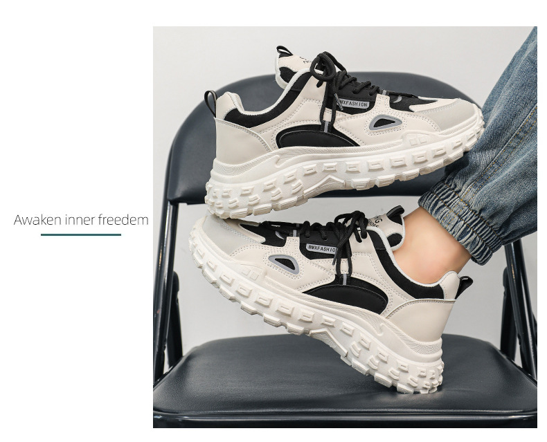 Men Casual Shoes Running Shoes Leather Shoes Sneakers Mesh Versatile Arch Support Slip Resistant Footgear Sneakers_voghion.com