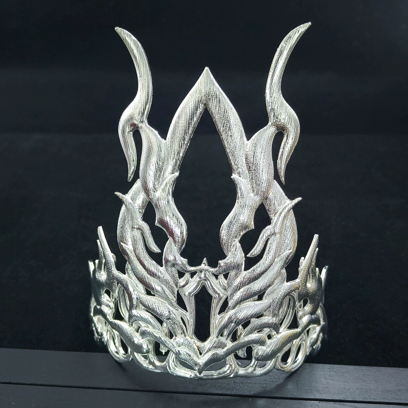 ancient wind bouncing DIY men's crown c -shaped half -crown hanfu head crown ancient wind wind model electric polysis