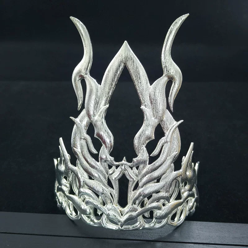 ancient wind bouncing DIY men's crown c -shaped half -crown hanfu head crown ancient wind wind model electric polysis